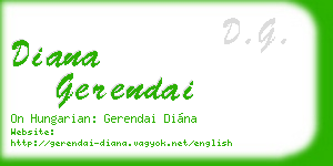 diana gerendai business card
